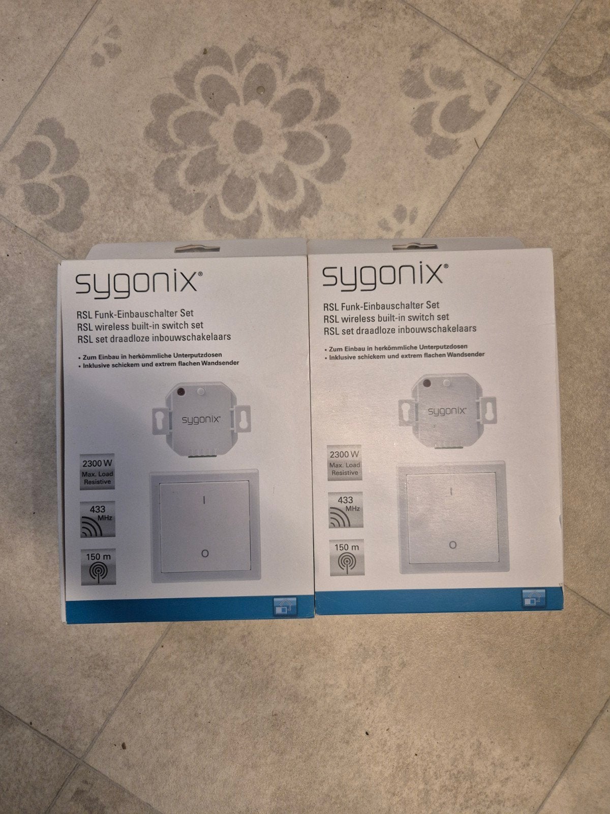 Nieuwe Sygonix RSL Draadloze Inbouwschakelaar Set (2 stuks), Ophalen