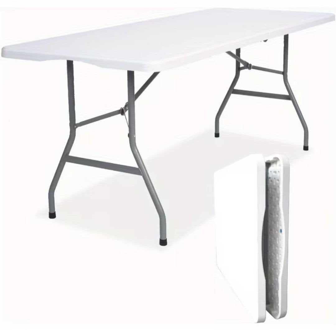 Inklapbare rechthoekige tafel - 180x70x74 cm, Ophalen, Overige materialen, Nieuw, Inklapbaar