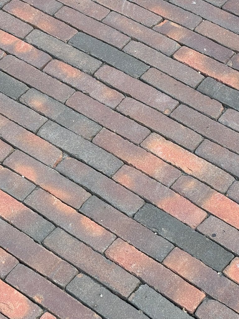 Gebakken klinkers / waaltjes 19 m2, Ophalen, Gebruikt, Klinkers, 10 m² of meer