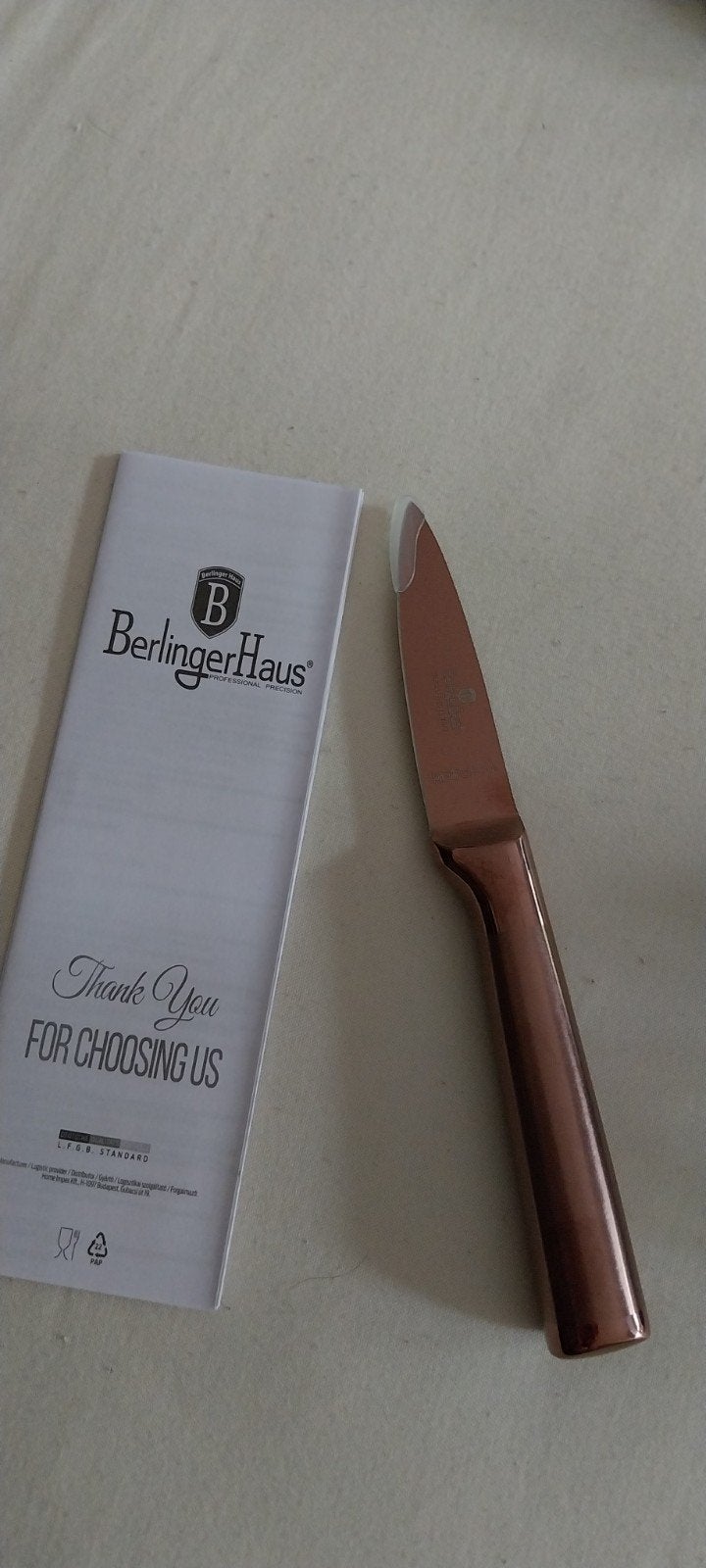 Berlingerhaus Messenset Rosé met Houten Blok - Nieuw, Overige typen, Nieuw, Ophalen of Verzenden, Roze
