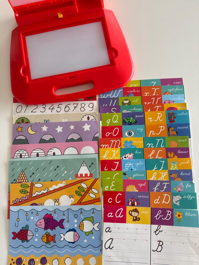 Magnetisch Tekenbord met Leerkaarten - Letters & Cijfers, Kinderen en Baby's, Speelgoed | Educatief en Creatief, Ophalen of Verzenden