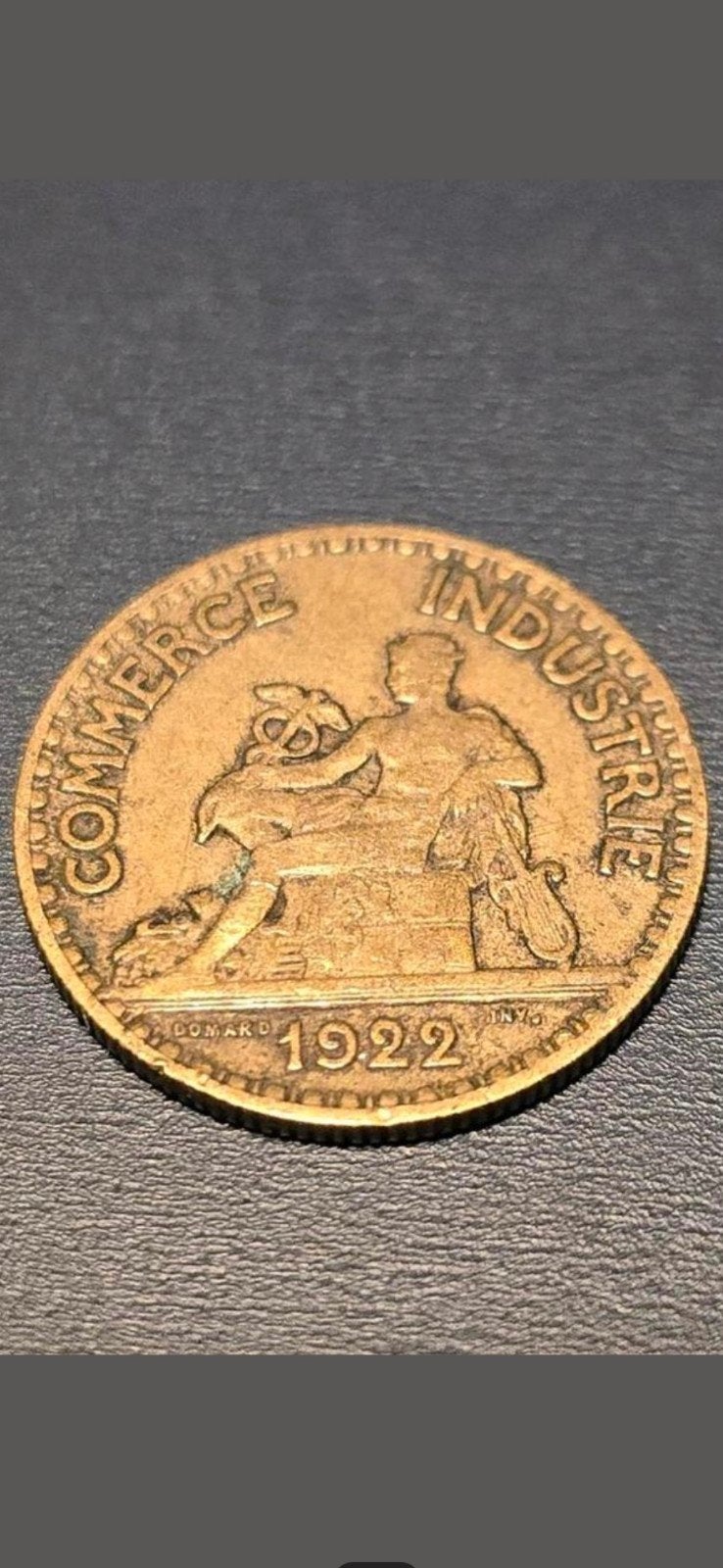 Franse Munt 50 Centimes Kamers van Koophandel Frankrijk 1922, Ophalen of Verzenden, Frankrijk, Losse munt