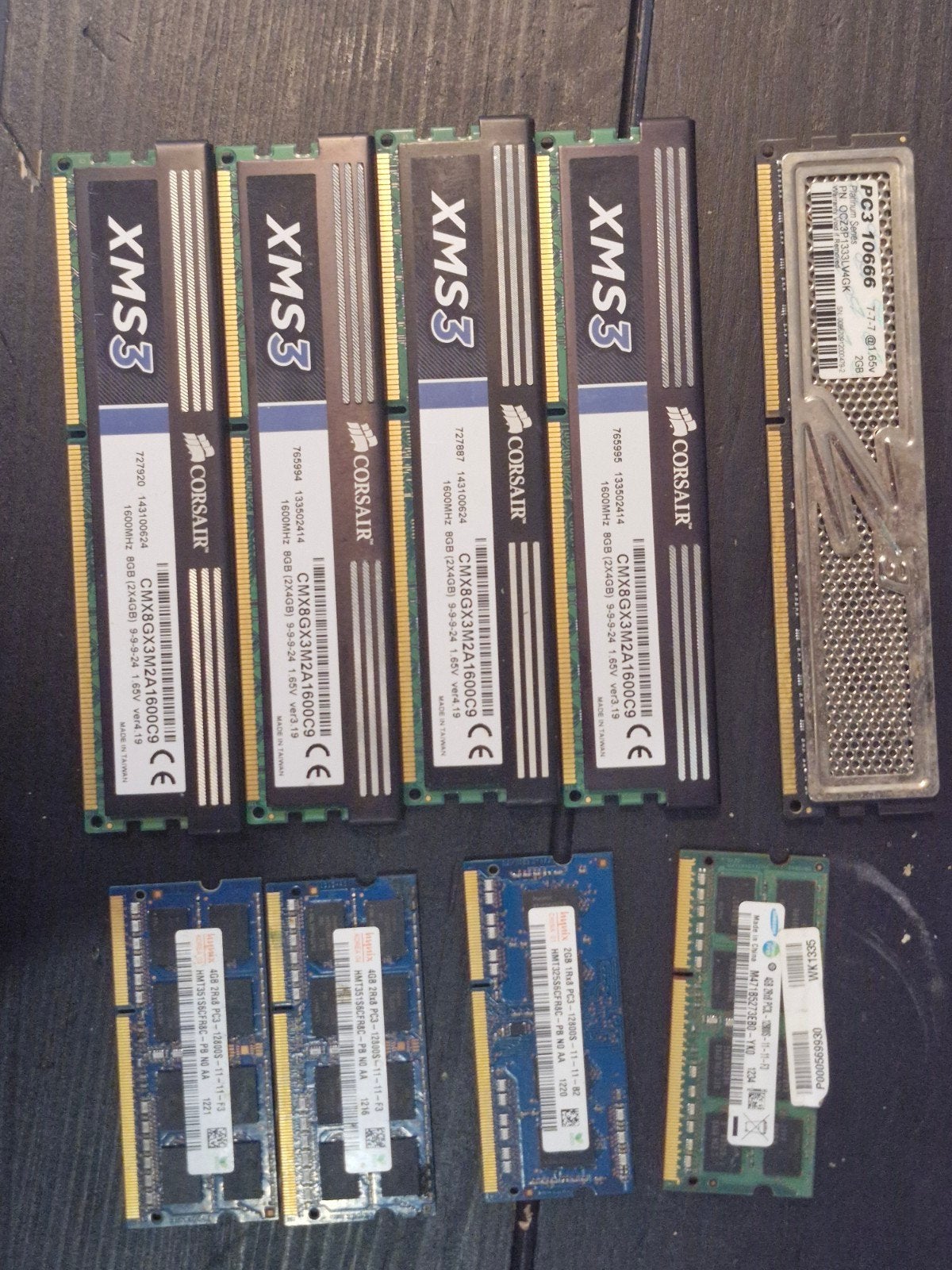 Diverse RAM Geheugen Modules (DDR3, Laptop & Desktop), Computers en Software, RAM geheugen, Gebruikt, Desktop, 2 GB, DDR3, Ophalen of Verzenden