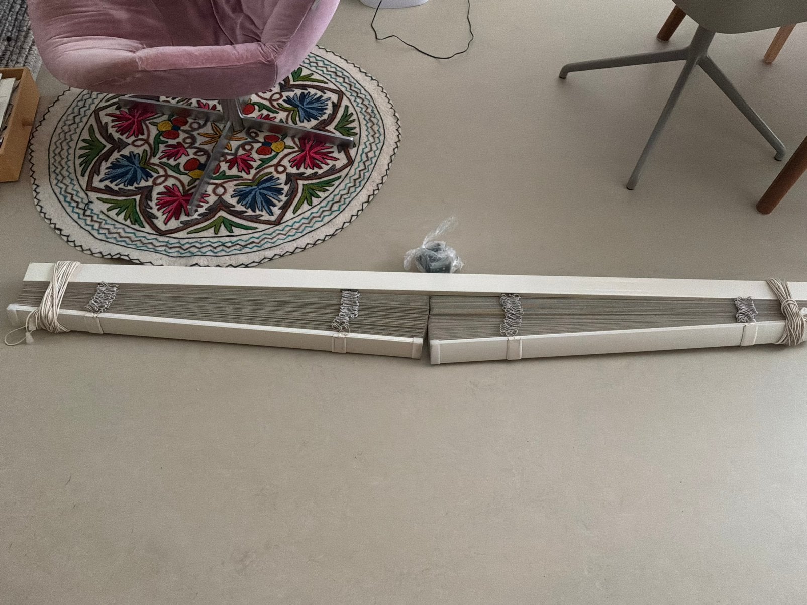Jaloezie aluminium beige lamelbr 5cm; afmeting B1.77xH3.00, Ophalen, Gebruikt, 200 cm of meer, Beige