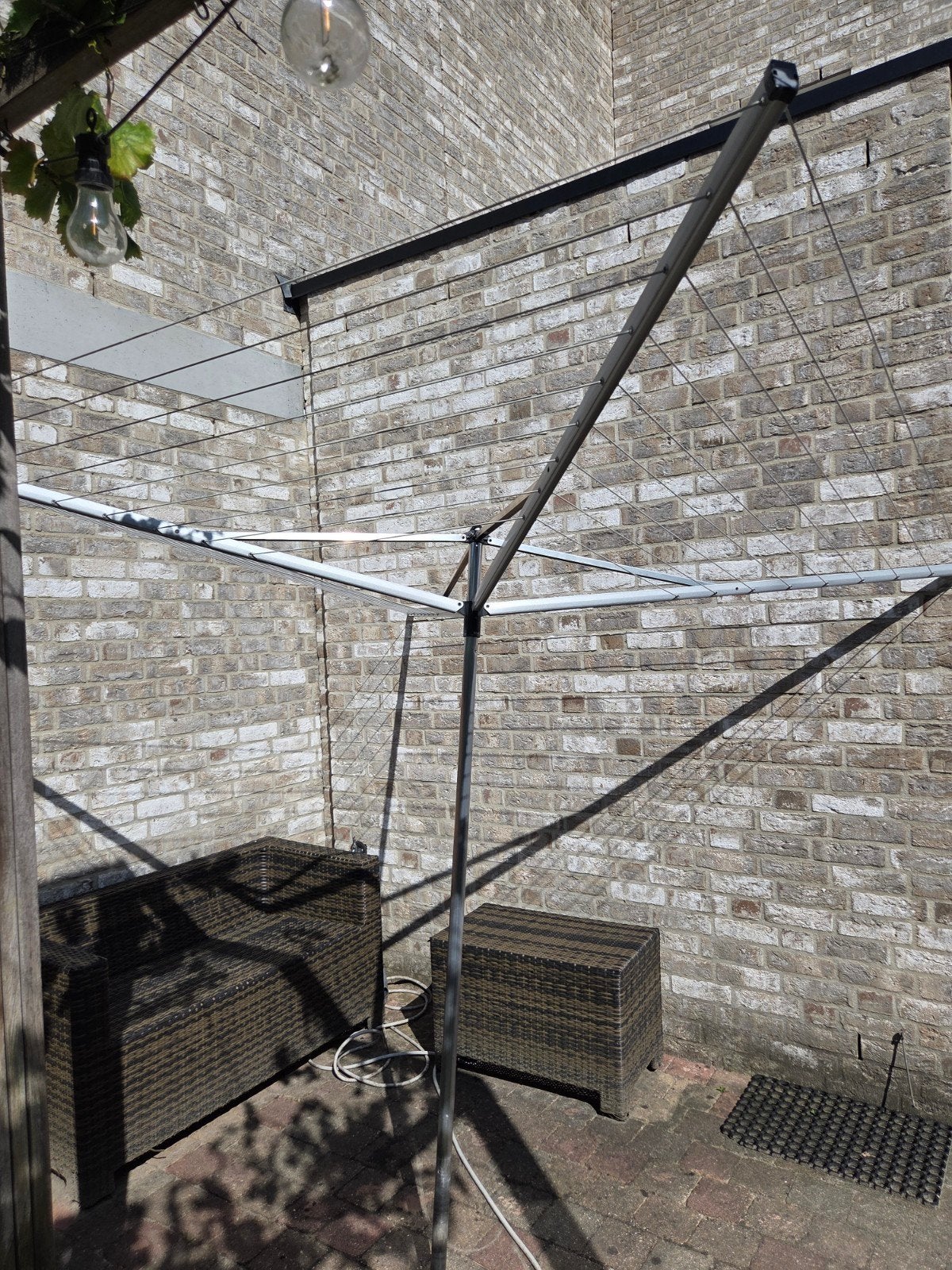 Brabantia droogmolen voor in parasolvoet, Tuin en Terras, Droogmolens en Wasrekken, Ophalen, Droogmolen