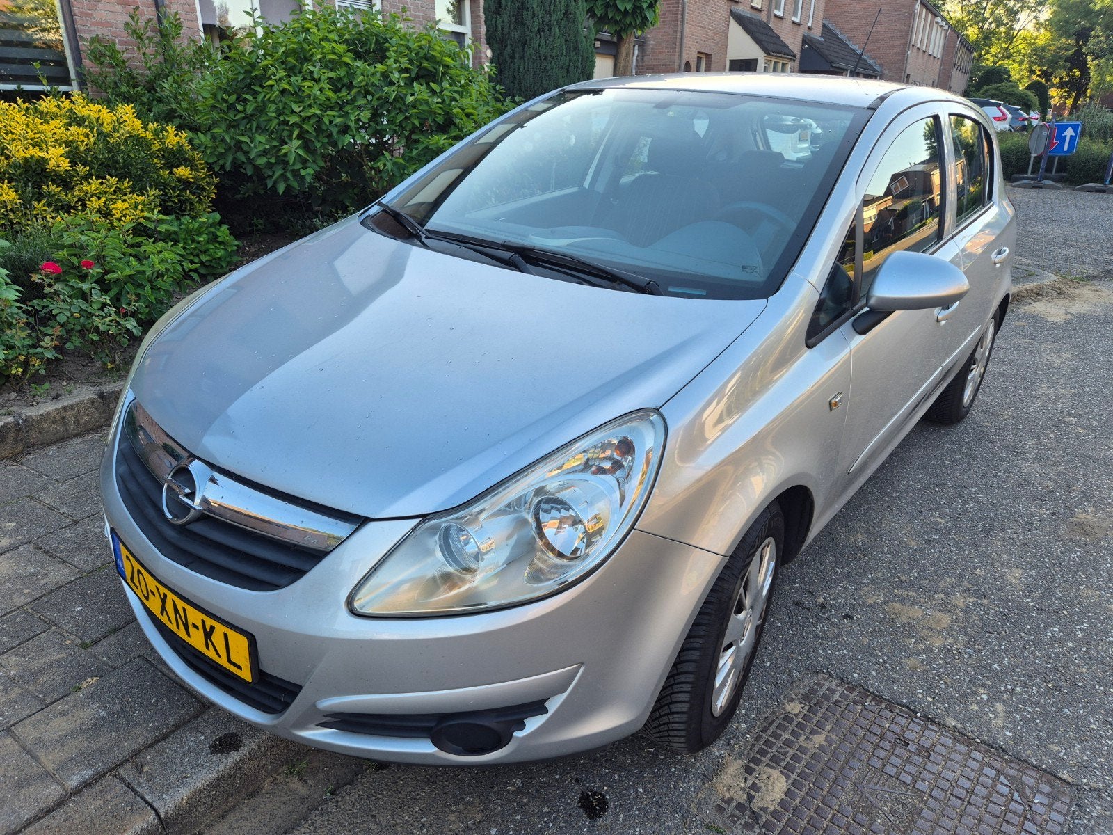 Opel Corsa 1.2 16V 5D WR 2007 Grijs, Auto's, Opel, Voorwielaandrijving, Stof, 4 cilinders, 1229 cc
