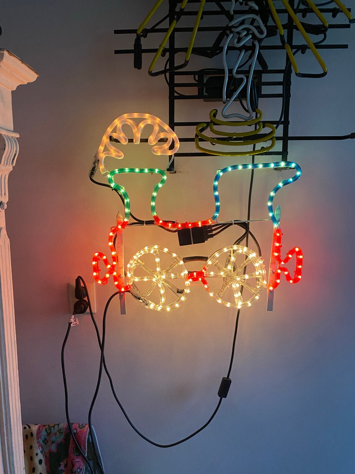Spoorwegtrein LED Neon Licht Decoratie, Diversen, Verzenden, Gebruikt