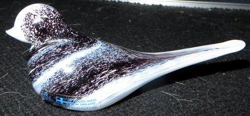 Finland "Art Glass Team Oy" bird, Verzamelen, Beelden en Beeldjes, Ophalen of Verzenden, Gebruikt, Dier