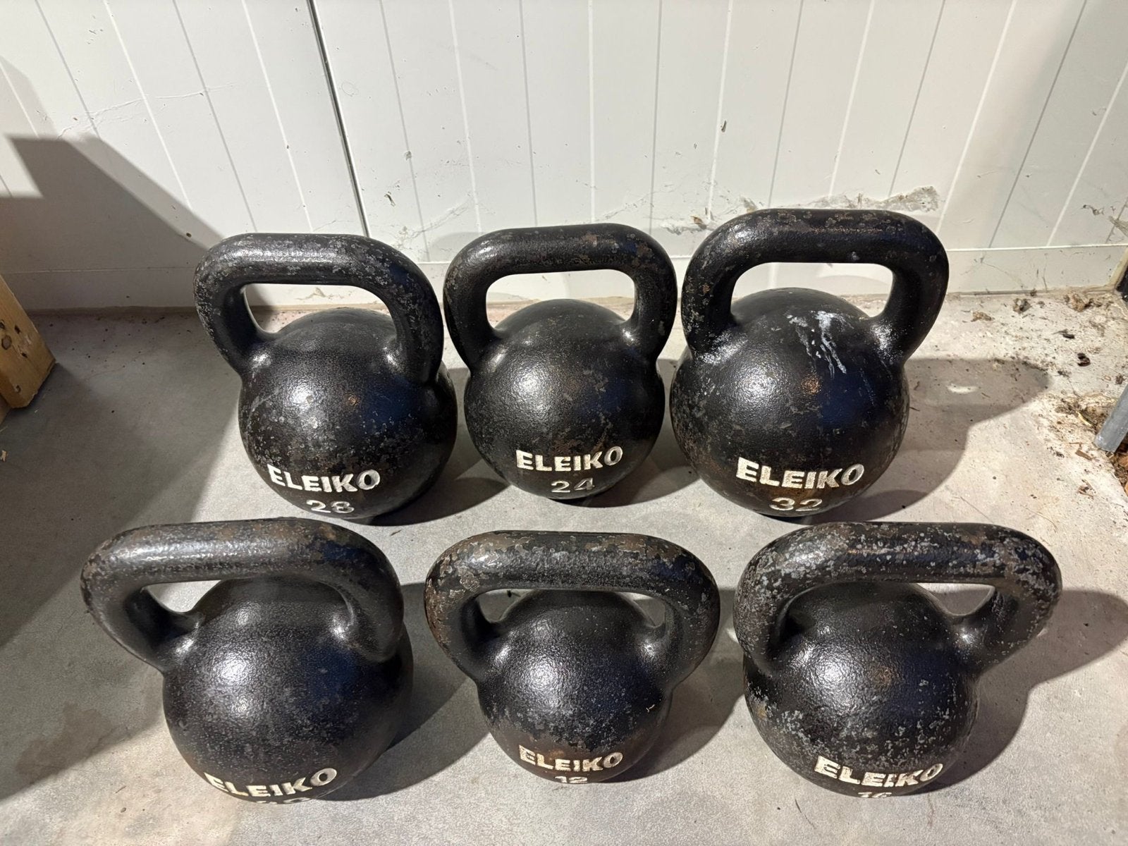 Eleiko Kettlebellset - 8 tm 32 kg, Sport en Fitness, Eleiko, Gebruikt, Eleiko, Armen