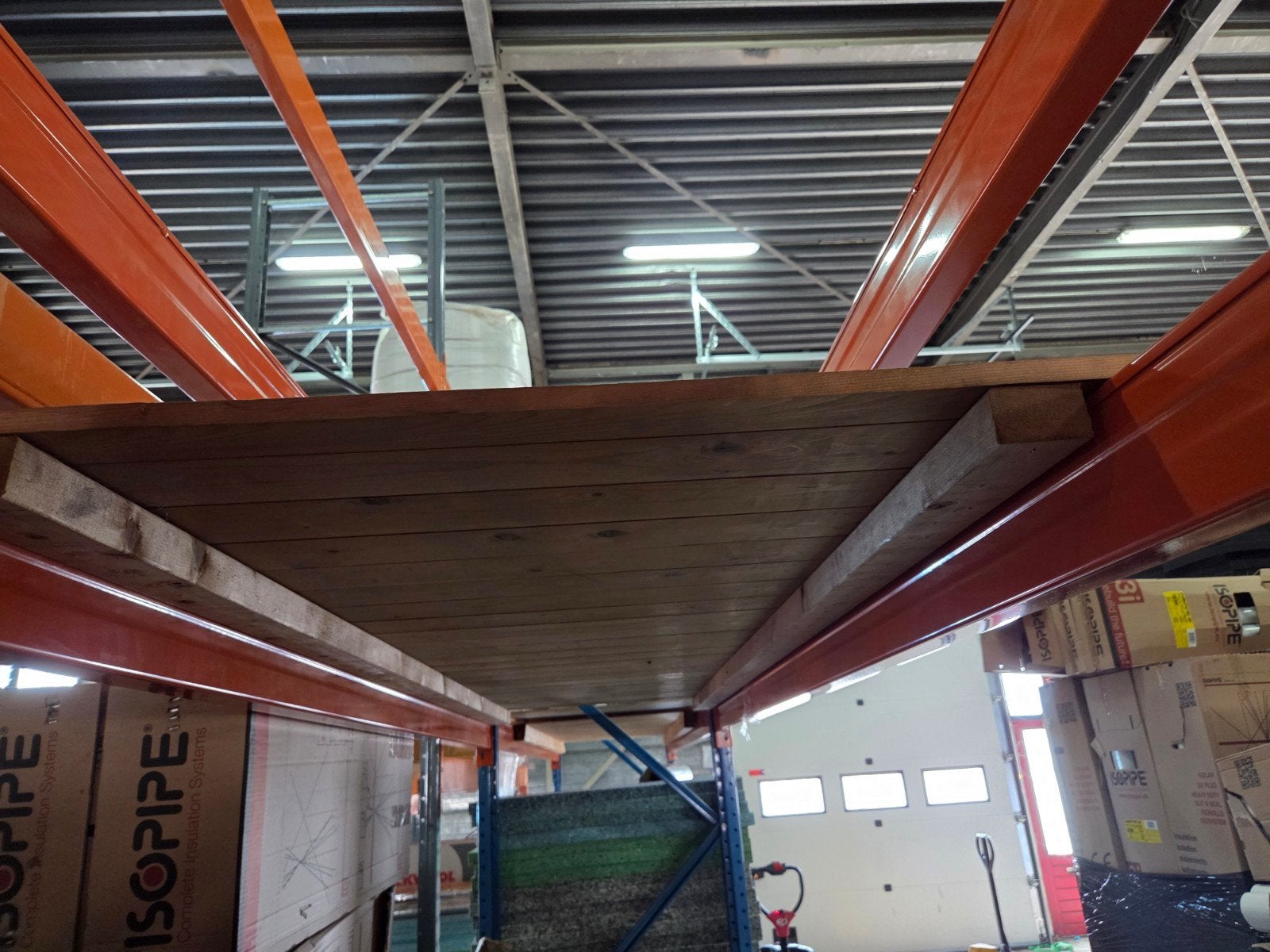 Zware houten legborden voor magazijnstelling - 260x100cm, Doe-het-zelf en Verbouw, Hout en Planken, Ophalen of Verzenden