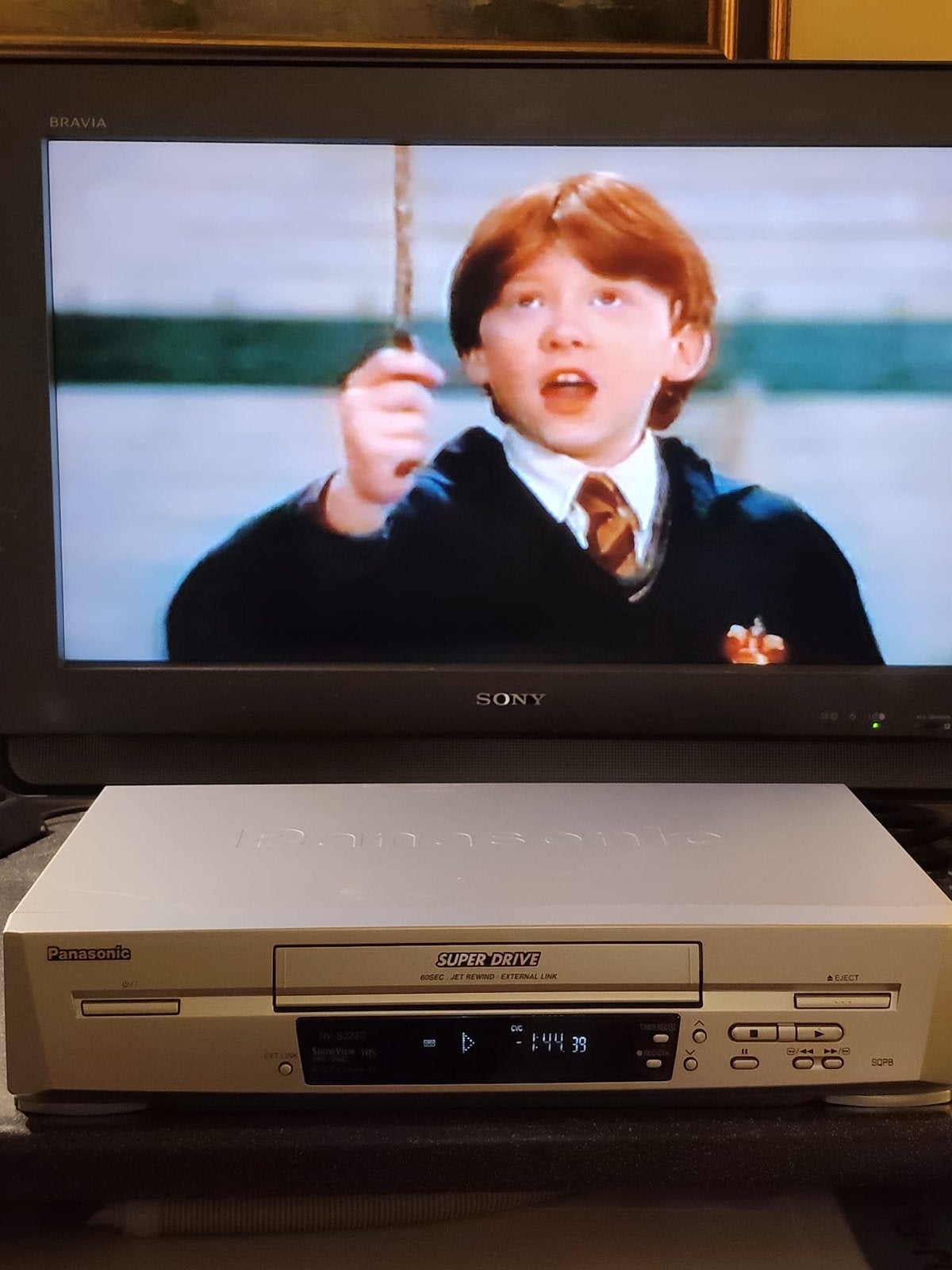 Panasonic NV-SJ220 VHS-speler - Super Drive, Ophalen of Verzenden, Gebruikt, VHS-speler of -recorder