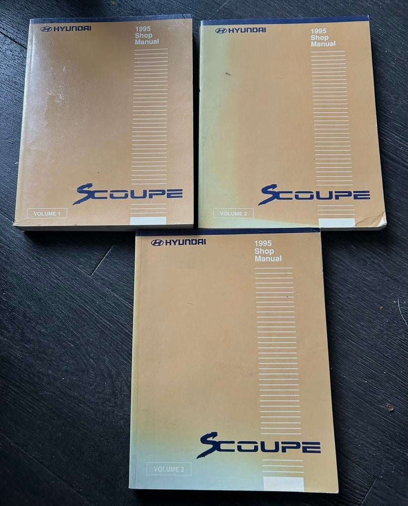 Originele Werkplaats handboeken Hyundai Scoupe 1995, Ophalen of Verzenden