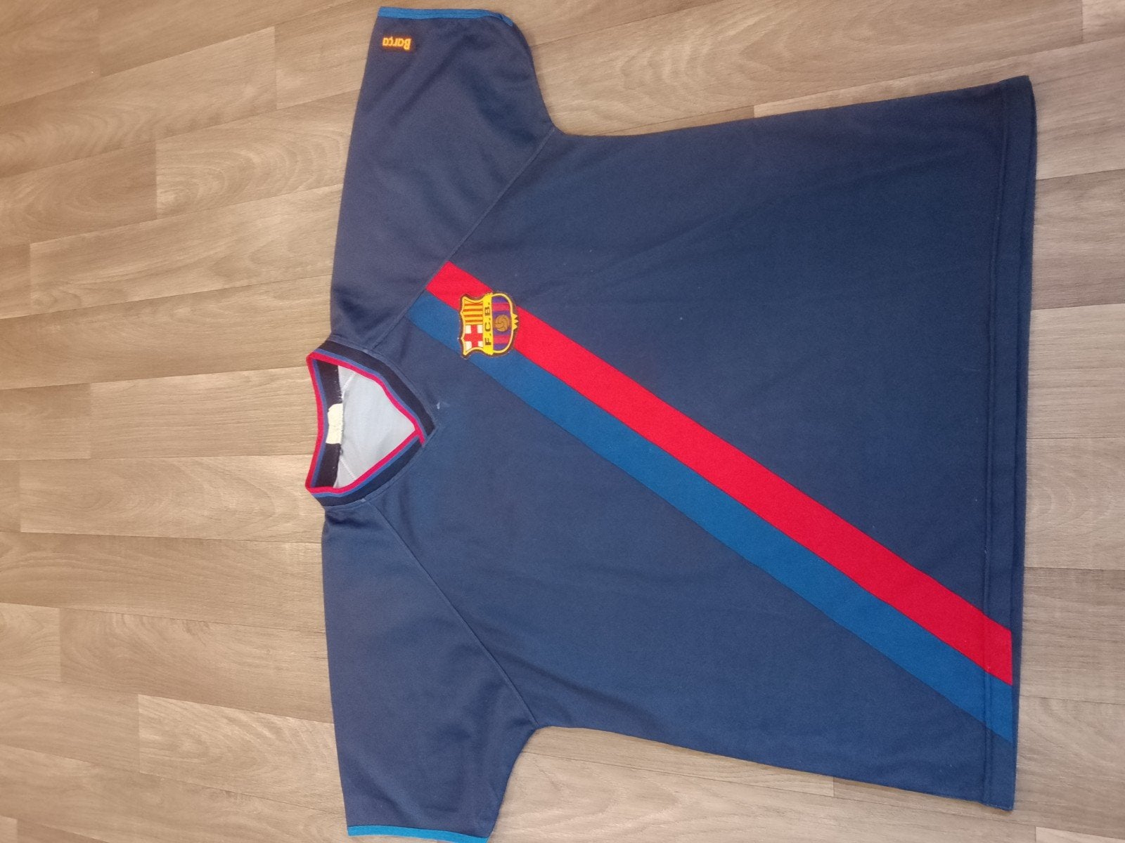 FC Barcelona voetbalshirt L. Enrique maat L oud shirt, Maat 52/54 (L), Blauw, Ophalen of Verzenden, Voetbal