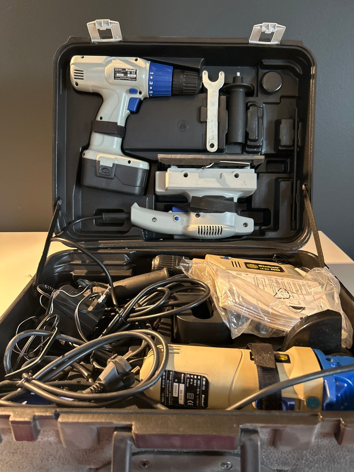 Einhell Gereedschapset - Boormachine, Slijpschijf, Schuurmac, Ophalen, Nieuw, 600 watt of meer, Overige typen