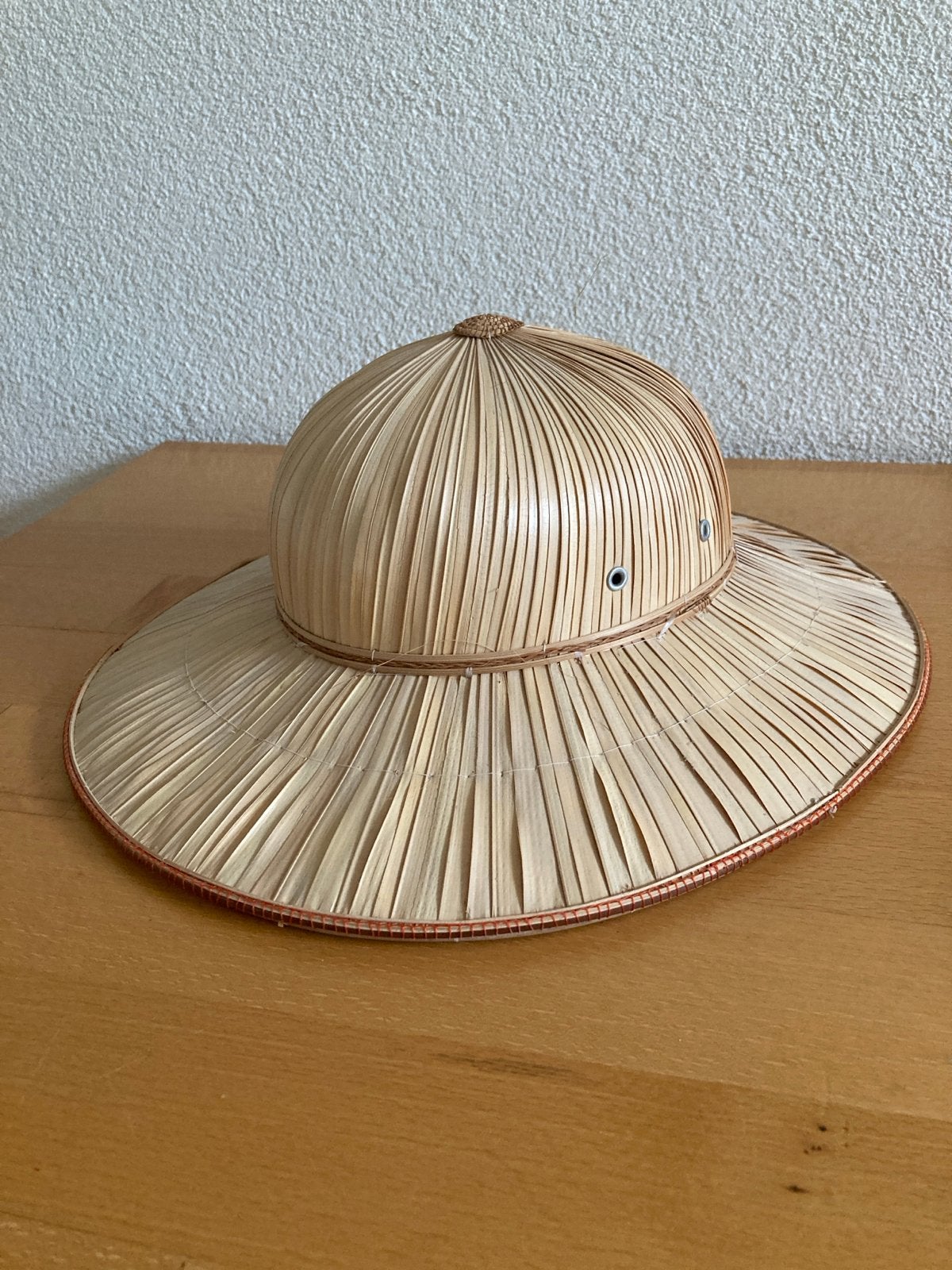 Vintage rieten hoed - Aziatische stijl, Ophalen of Verzenden, Nieuw, 56 of 57 cm (M, 7 of 7⅛ inch), Hoed