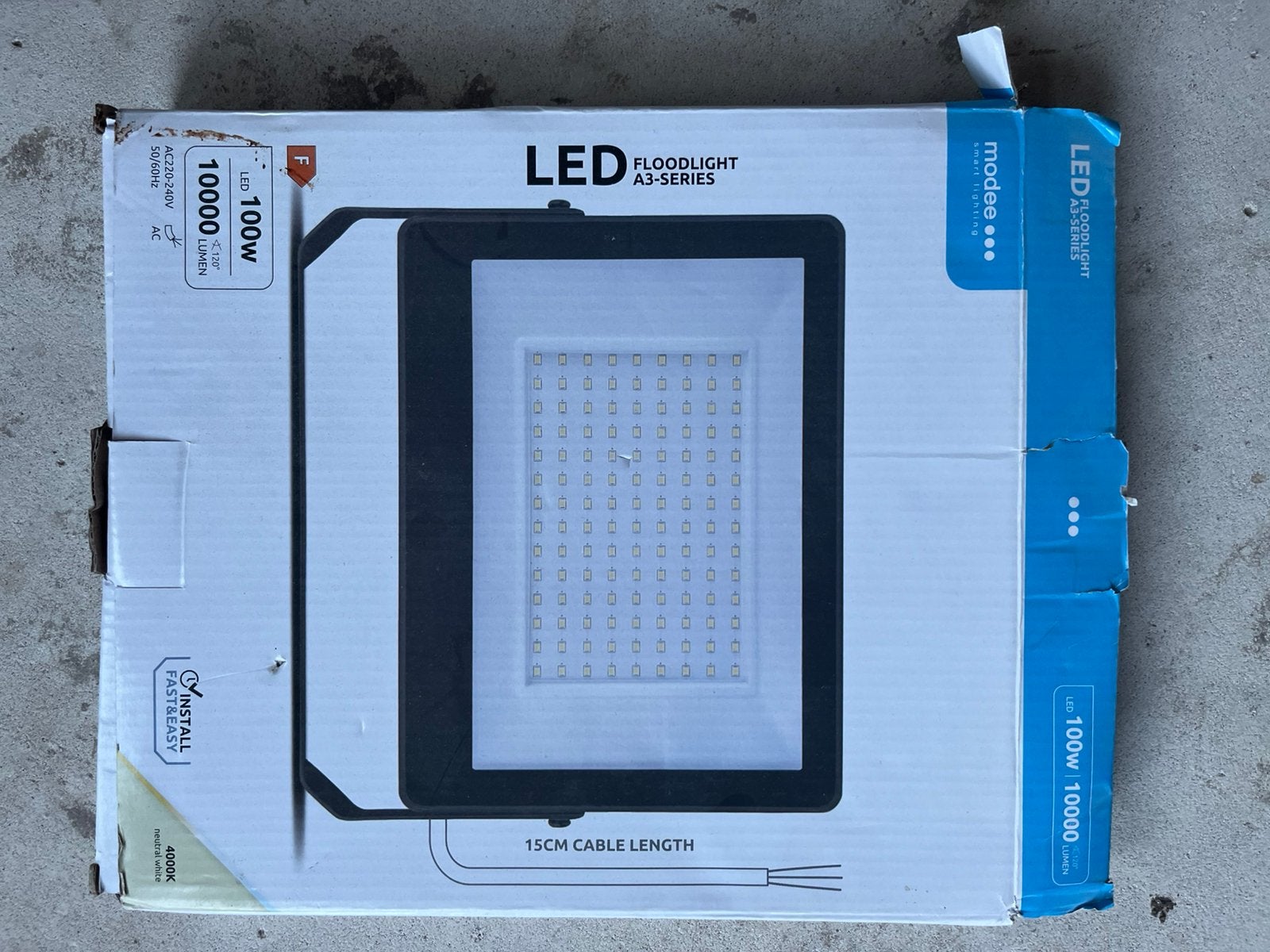 Nieuwe LED Bouwlamp / Floodlight 100W – 10.000 Lumen – 4000, Ophalen of Verzenden, Nieuw, Lamp