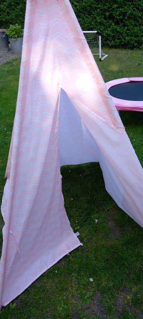 Roze tipi tent voor kinderen, Ophalen of Verzenden, Gebruikt, Overige materialen