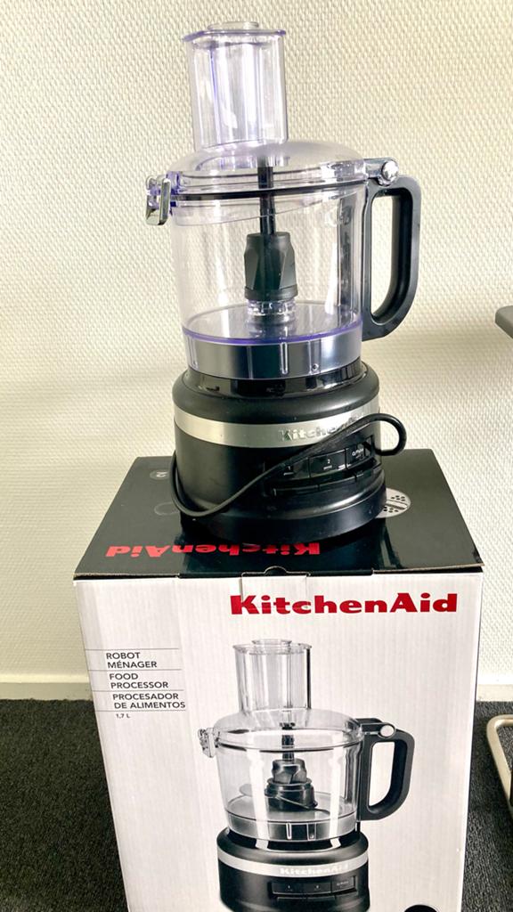 KitchenAid Foodprocessor 1.7 L - Onyx zwart, Witgoed en Apparatuur, Keukenmixers, Nieuw, 3 snelheden of meer, Ophalen of Verzenden