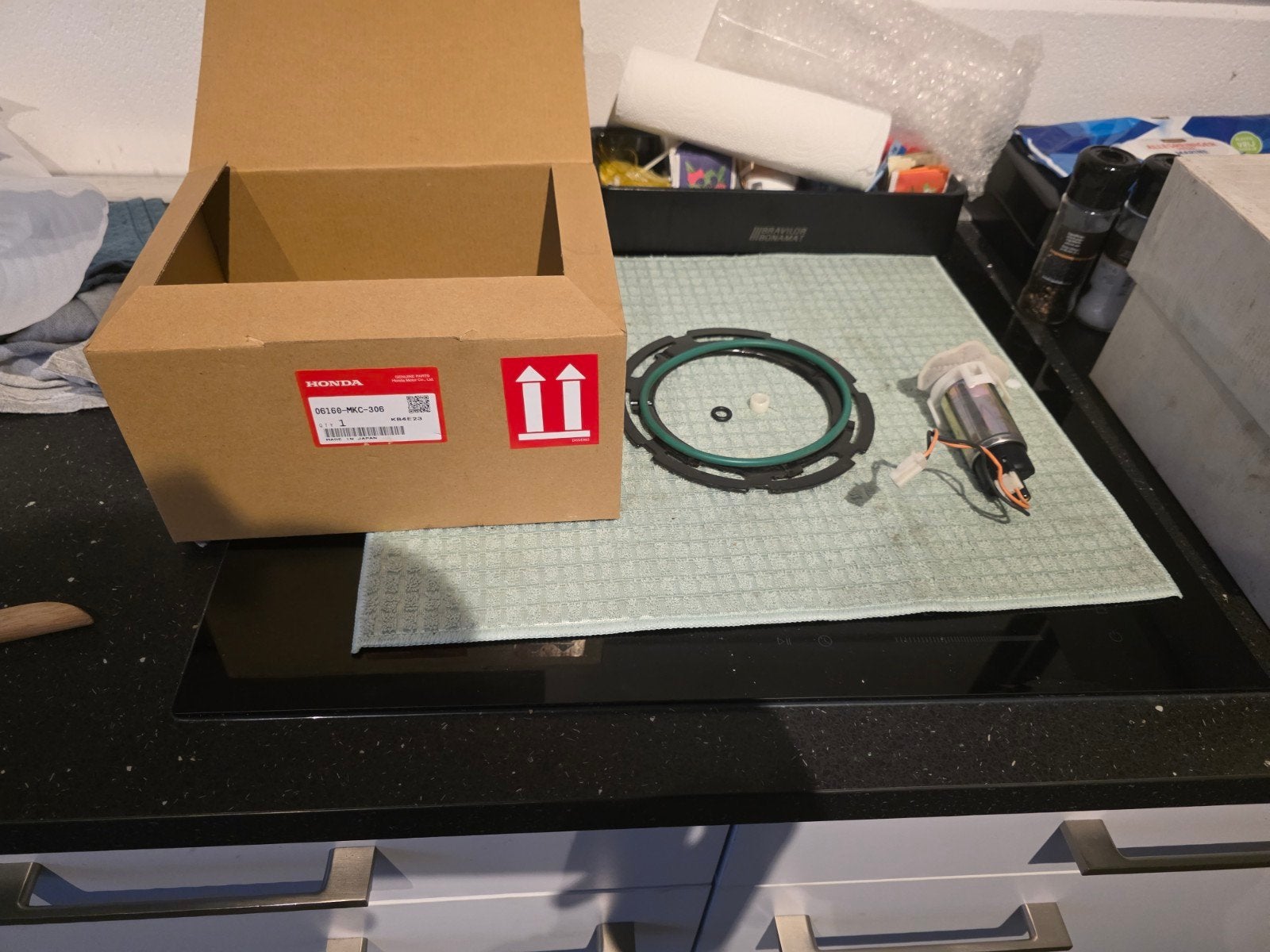 Revisieset Benzinepomp Honda Goldwing 4x incl. Handleiding, Motoren, Ophalen of Verzenden, Nieuw