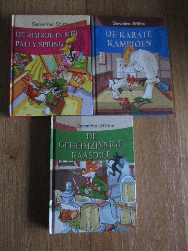 3 Geronimo Stilton leesboeken ., Ophalen of Verzenden, Gelezen, Geronimo Stilton