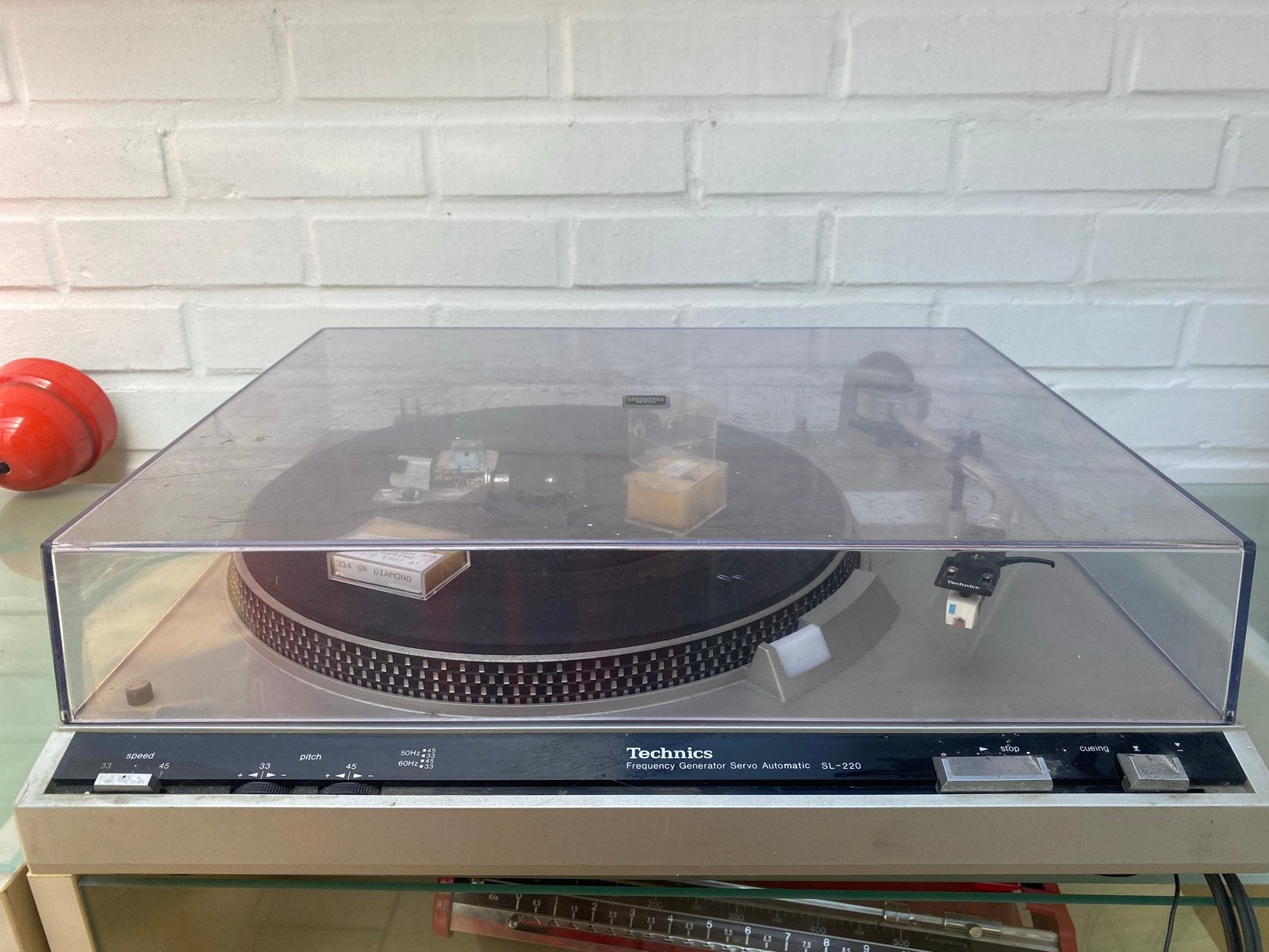 Technics SL-220 Platenspeler - Vintage Direct Drive, Audio, Tv en Foto, Platenspelers, Ophalen, Gebruikt, Pitch-regelaar, Platenspeler