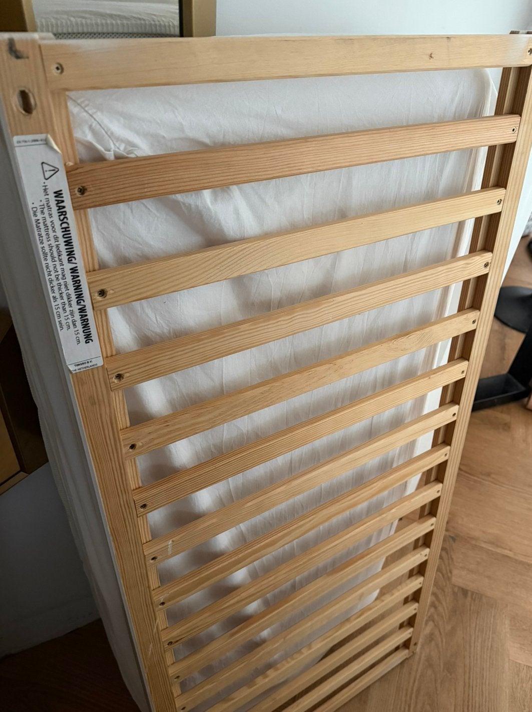 Lattenbodem en matras 60x120, Kinderen en Baby's, Babywiegjes en Ledikanten, Ophalen, Gebruikt, Ledikant