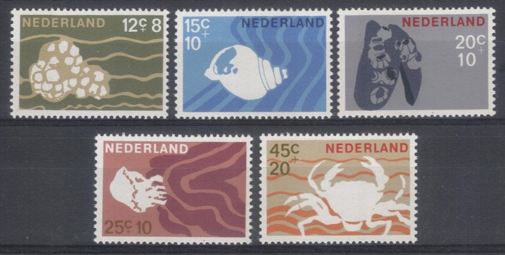 Zomerzegels 1967 - schaaldieren, Verzenden, Na 1940, Postfris