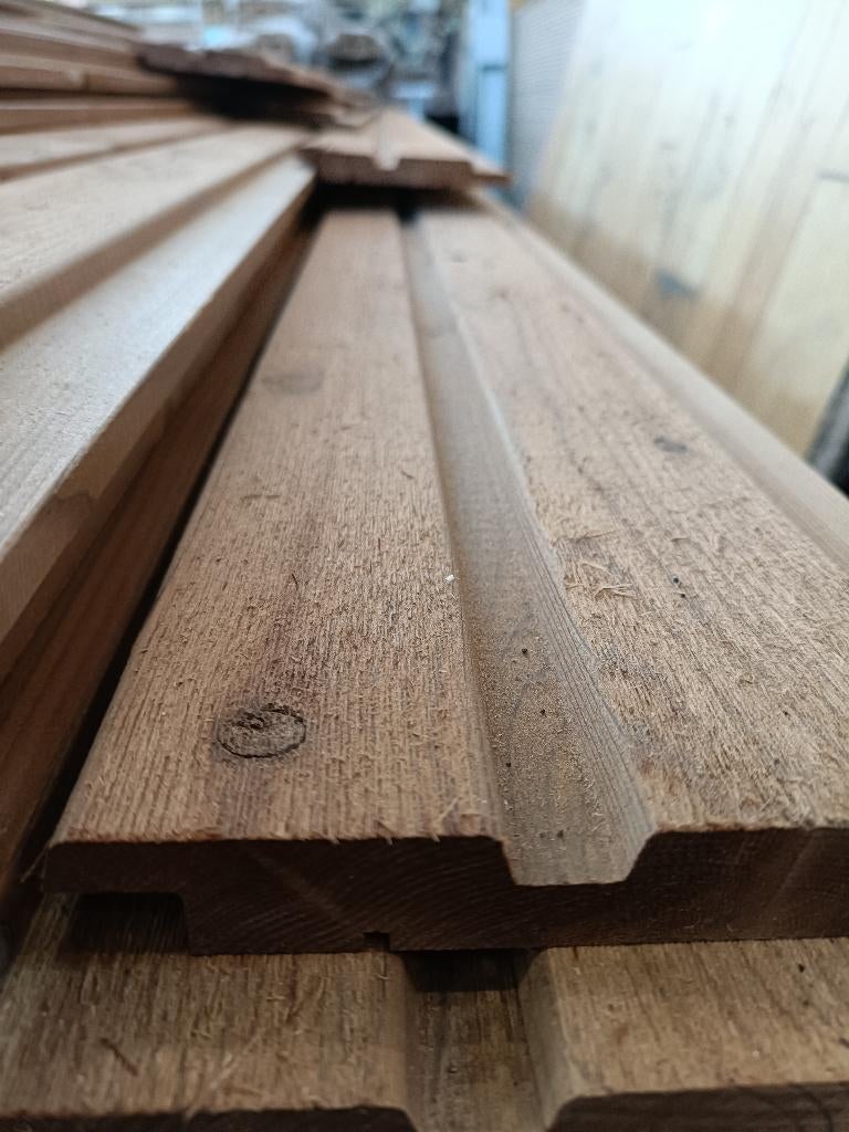 Channelsiding/ gevelbekleding - Double rhombus Vuren, Ophalen, Nieuw, 250 cm of meer, Planken