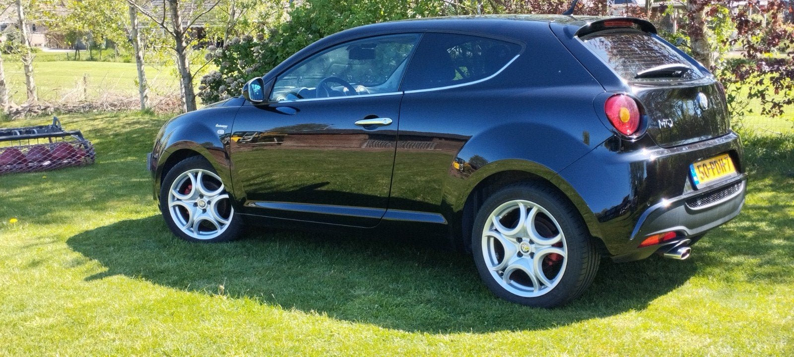 Alfa Romeo MiTo 1.4 Turbo 99KW Multi AIR 2011 Zwart 135 pk, Auto's, Voorwielaandrijving, Zwart, 4 cilinders, Handgeschakeld