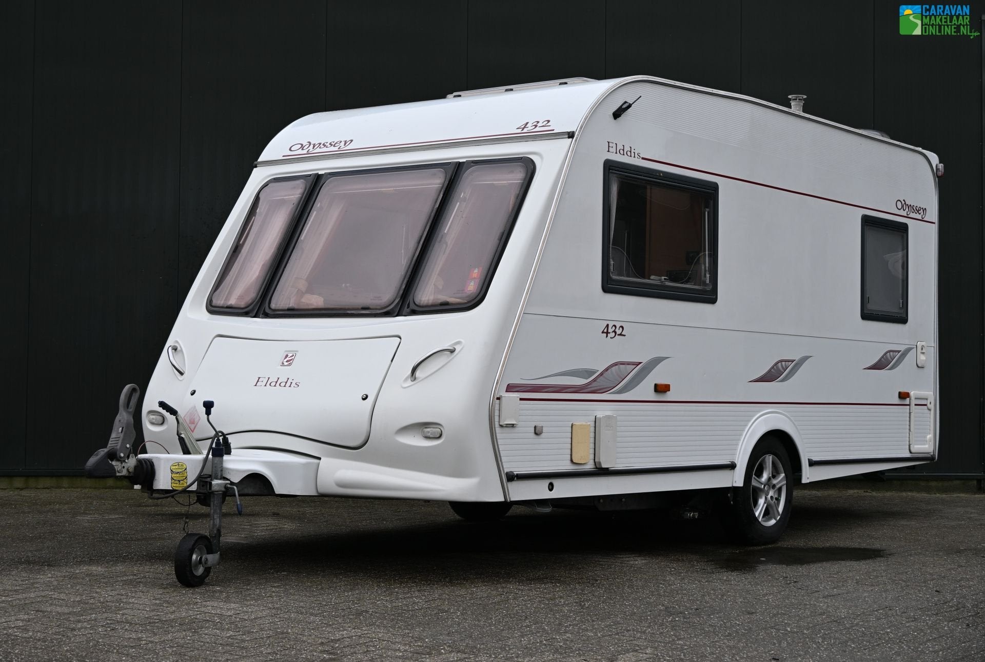 Elddis Odyssey 432 Mover|Voortent|Ultraheat|Oven|Enkbedden, Caravans en Kamperen, Standaardzit, Elddis, Ringverwarming, Tot en met 2