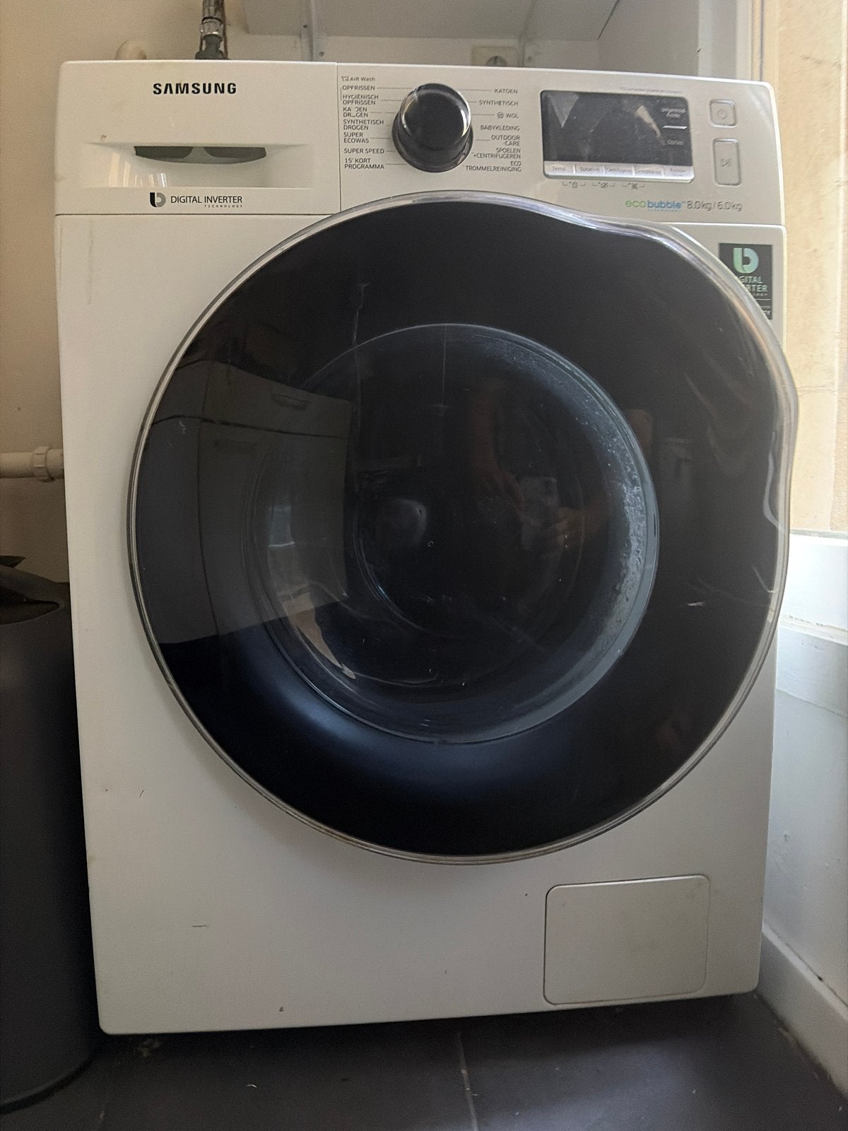Samsung EcoBubble Wasmachine 8kg - Zo goed als nieuw, Ophalen, 1200 tot 1600 toeren, 8 tot 10 kg, Zo goed als nieuw