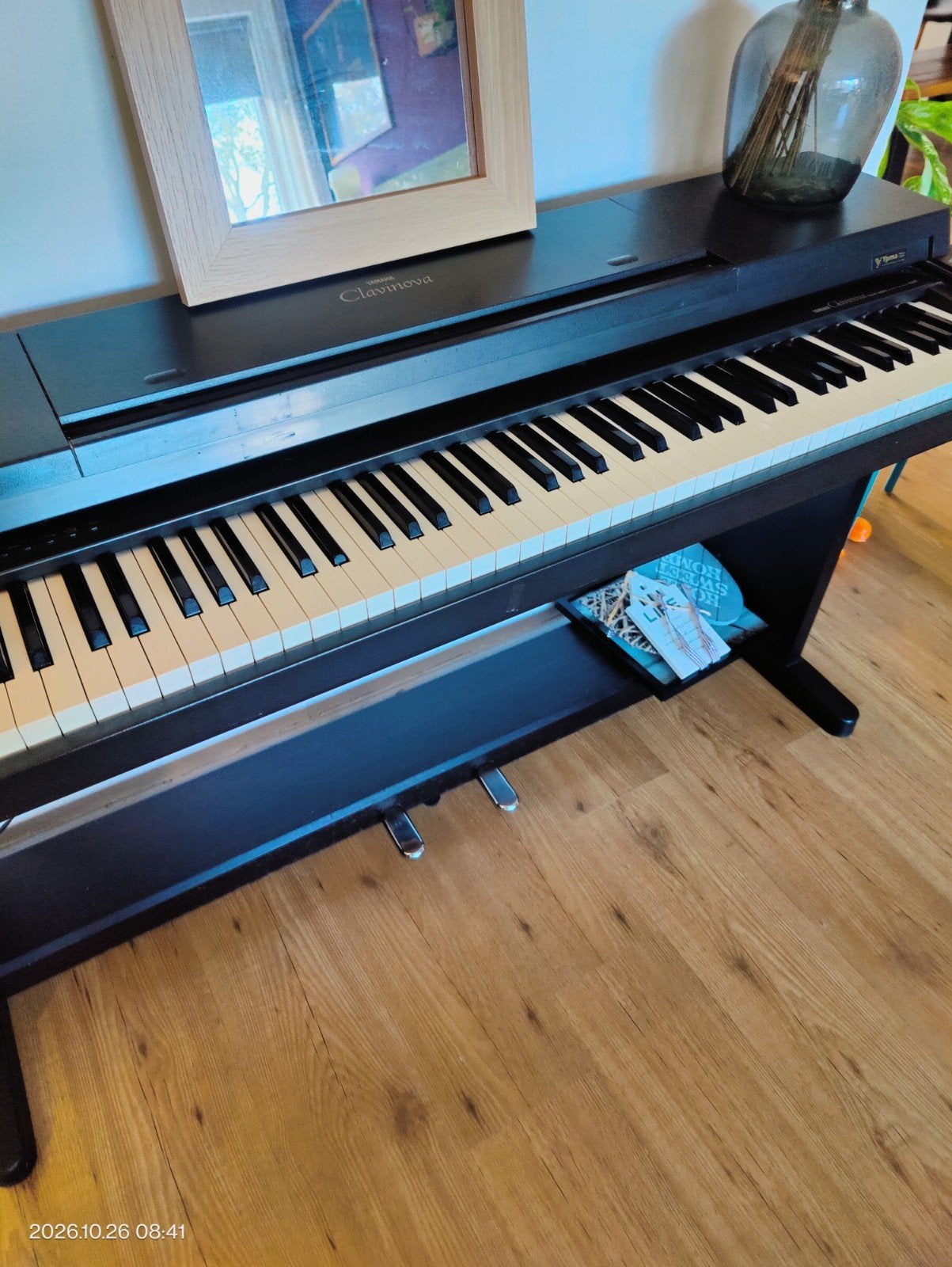 Yamaha clavinova clp 350 digitale piano, Ophalen, Zo goed als nieuw, Bruin