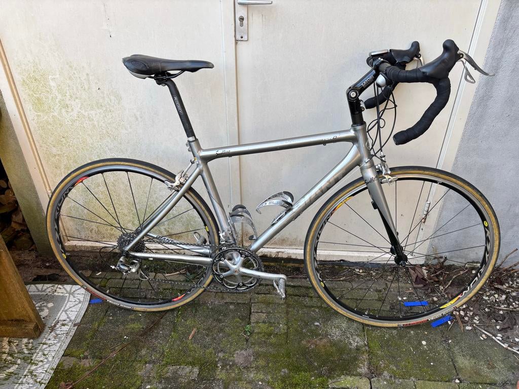 Giant Racefiets met Campagnolo Record en Mavic Ksyrium Elite, Ophalen, 28 inch, Gebruikt, Heren