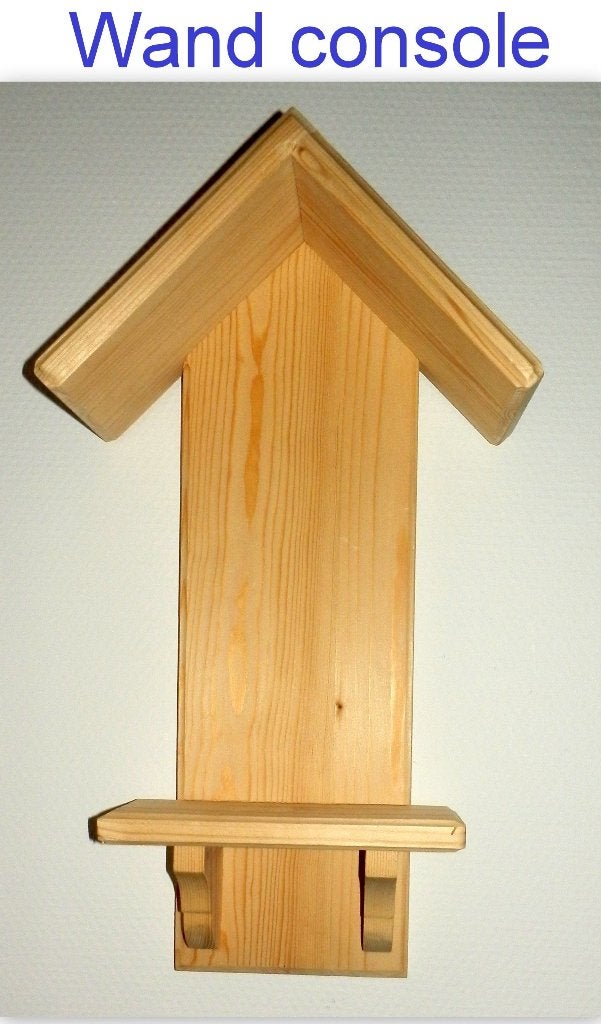 Wand console van massief onbewerkt grenen hout, Ophalen of Verzenden, Huis en Inrichting