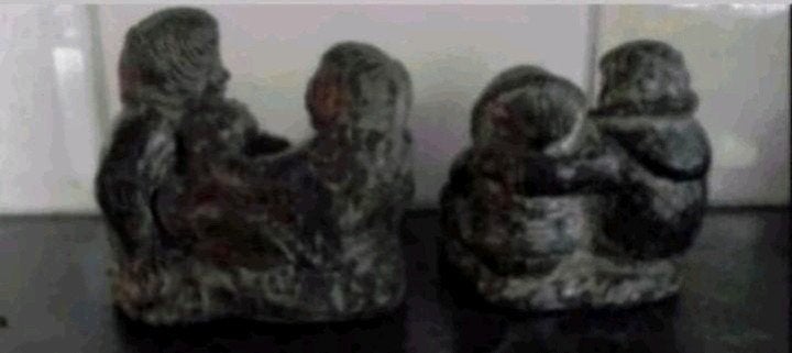 A wolf original beeldtjes handgemaakt vintage, Verzamelen, Beelden en Beeldjes, Ophalen, Zo goed als nieuw, Dier