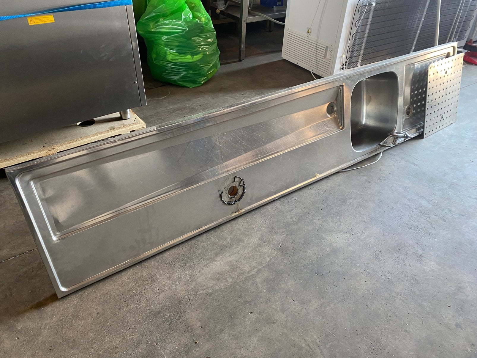 Rvs bierblad tapblad met spoelbak, Ophalen, Nieuw