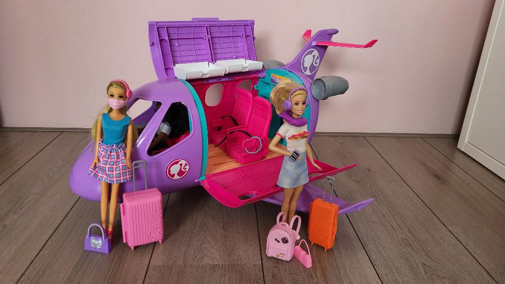 Barbie vliegtuig, Ophalen, Zo goed als nieuw, Barbie