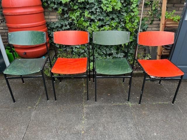 Klassieke Gijs van de Sluis stoelen, Huis en Inrichting, Stoelen, Ophalen, Gebruikt, Overige kleuren, Vier