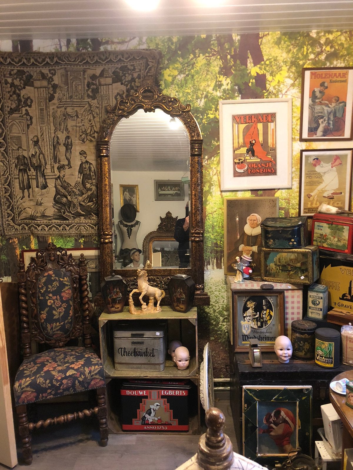 Franse barok spiegel, Ophalen, Rechthoekig