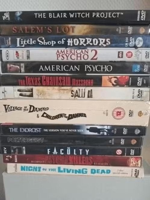 AANBIEDING circa 25 HORROR-DVD'S %%% KORTING %%%, Cd's en Dvd's, Vanaf 16 jaar, Ophalen of Verzenden, Zo goed als nieuw, Overige genres