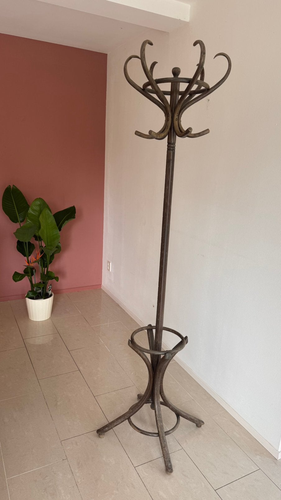 Vintage Thonet stijl kapstok, Ophalen, Gebruikt, Staande kapstok, 150 tot 200 cm