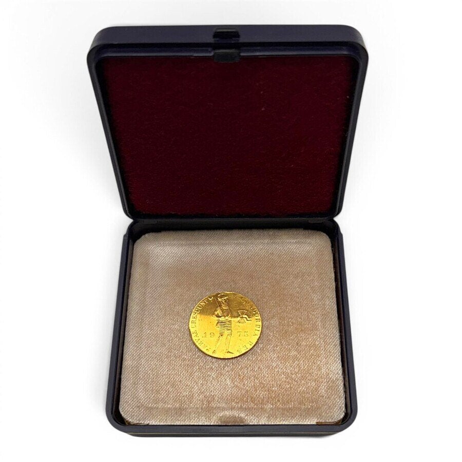 Gouden Dukaat, 1975, Koningin Juliana, Losse munt, Zilver, Overige waardes