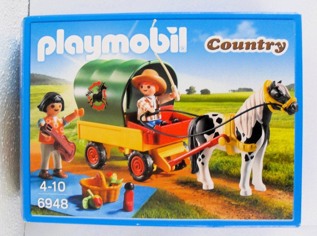 Playmobil Country 6948 Huifkar met Picknick, Complete set, Voertuig, Ophalen of Verzenden, Zo goed als nieuw