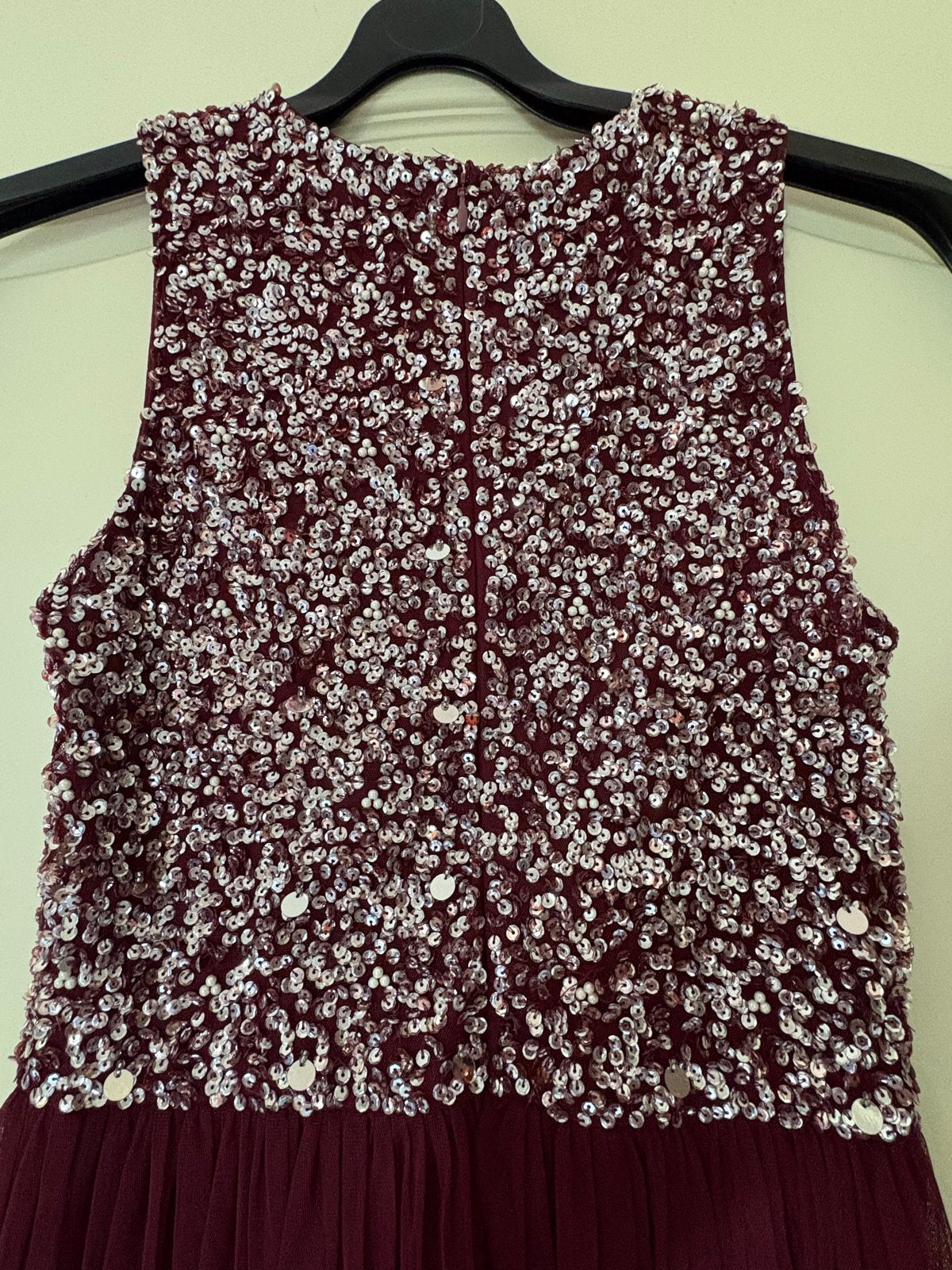 Lace & Beads galajurk met pailletten en tule, maat S, Ophalen, Zo goed als nieuw, Maat 36 (S), Rood