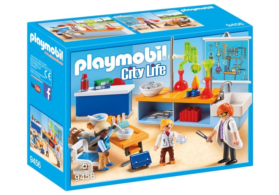 9456 het scheikunde lokaal / school, Complete set, Nieuw, Ophalen of Verzenden, City life