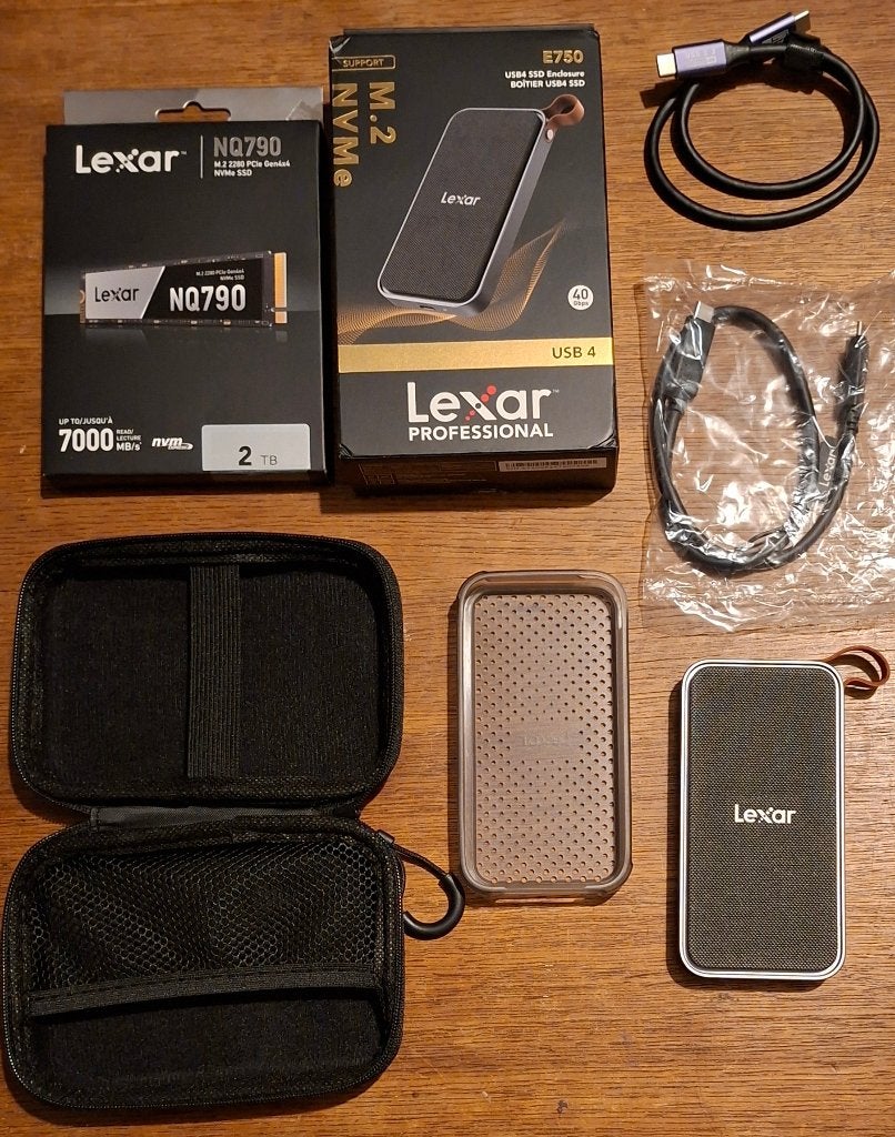 Lexar 2TB Externe SSD USB4, 2TB, SSD, Lexar, Ophalen of Verzenden