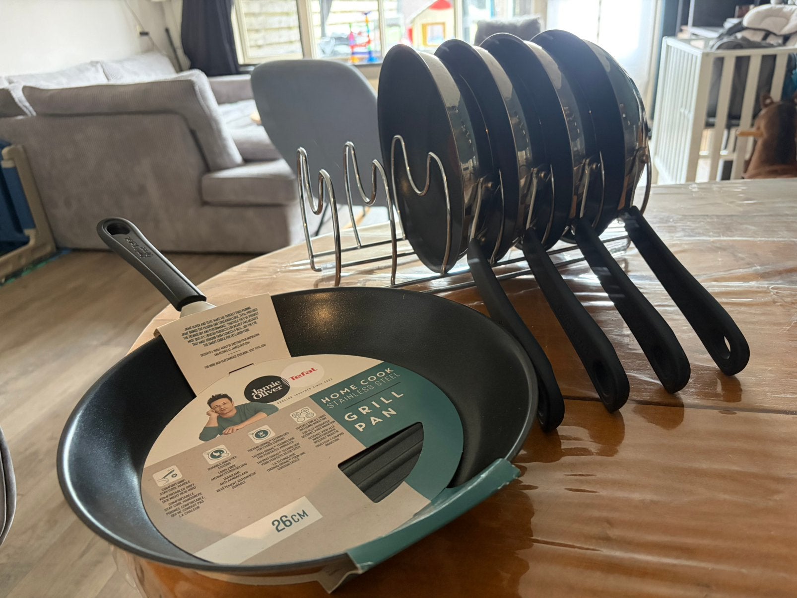 Tefal pannen set jamie oliver 10 pannen, Huis en Inrichting, Pannenset, Ophalen of Verzenden, Rvs, Antiaanbaklaag