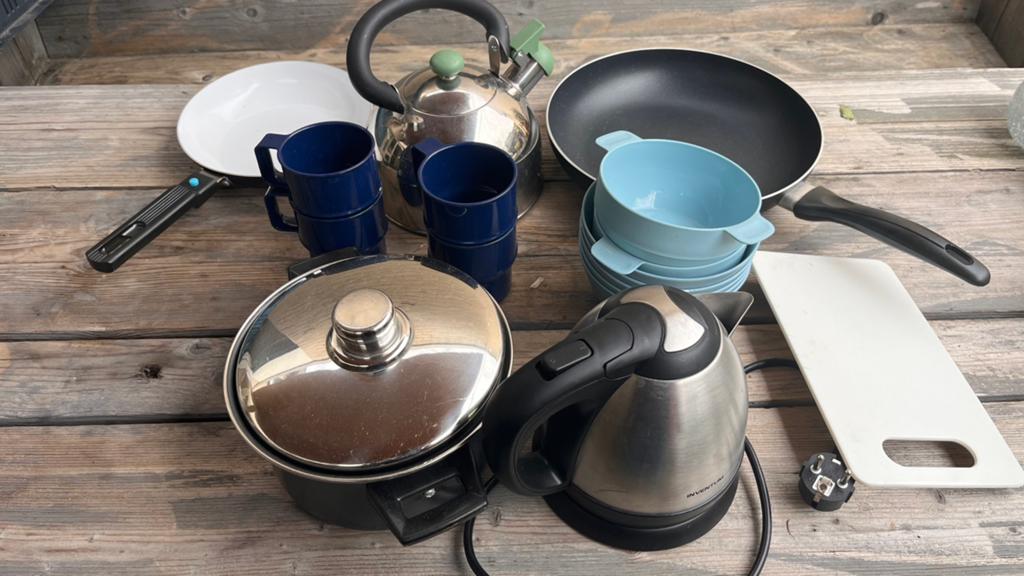 Camping/boot keuken gerei hele goede staat. In 1x weg, Ophalen of Verzenden, Kunststof