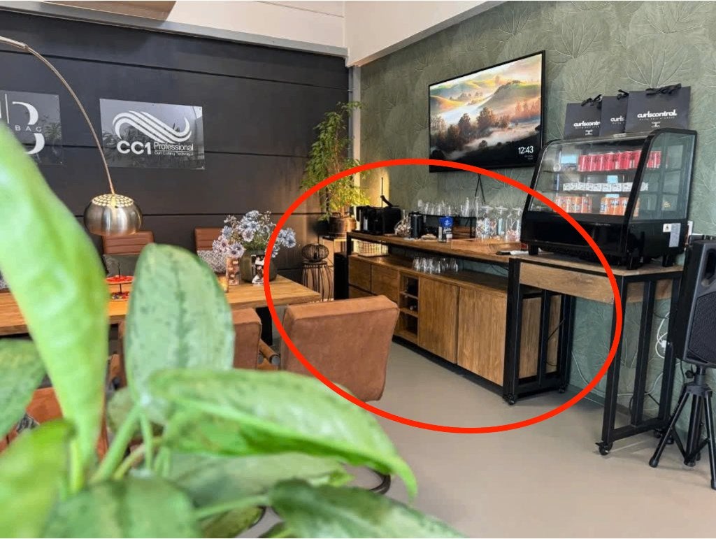 Industrieel dressoir / salonkast met houtlook, Ophalen, Zo goed als nieuw, 25 tot 50 cm, 200 cm of meer