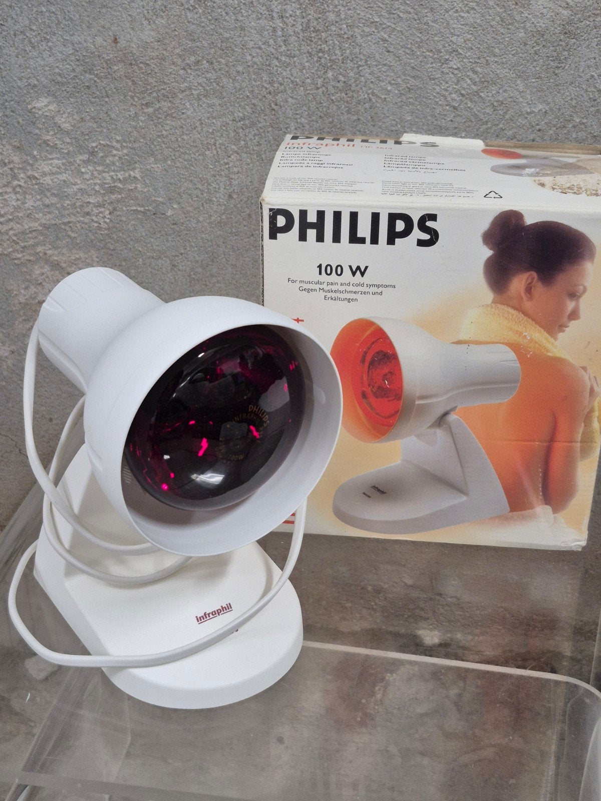 InfraPhil-infraroodlamp warmtelamp HP3614, Witgoed en Apparatuur, Ophalen of Verzenden, Zo goed als nieuw